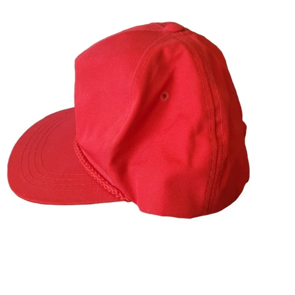 Vintage Hawaii Diamond Head‎ Volcano Red Rope Hat Baseball Cap Adjustable